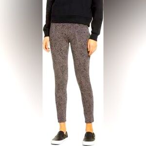 SPANX Jean-ish slimming snakeskin print neutral leggings size small